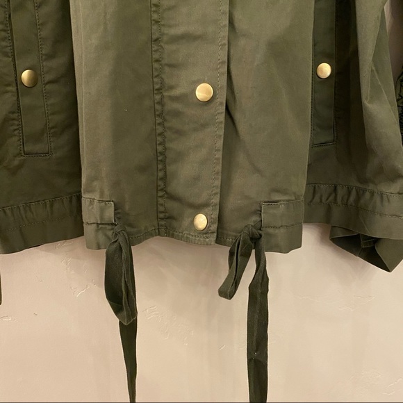 J.CREW Ruched Sleeve Field Utility Military Jacket - Picture 8 of 14